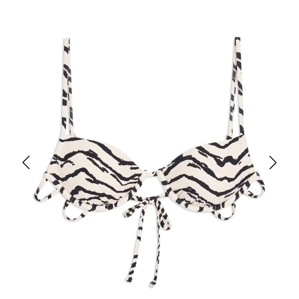 WeWoreWhat ruched underwire bikini top